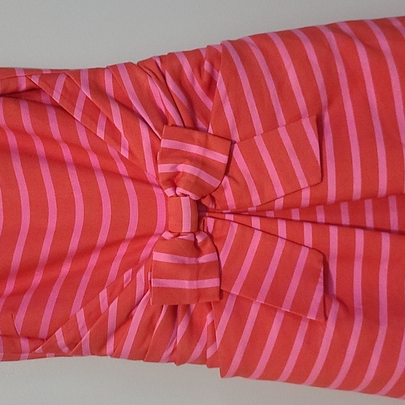 Kate Spade Jillian Bow Orange/Pink Cocktail 🍸 Party Dress Size 4 - Picture 2 of 8